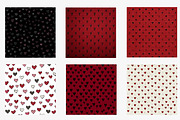 valentines themed digital papers, an Illustration by CreationArt (Thumbnail 4 of 5)