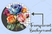 Watercolor Floral Flower Clipart PNG, an Illustration by Canvas Craft (Thumbnail 2 of 7)
