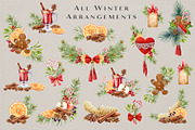 Winter Spices Watercolor Clipart, a Seasonal Illustration by AnitaPol (Thumbnail 6 of 13)