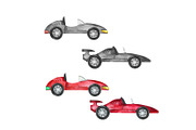 Watercolor Clipart Race Cars, an Object Graphic by HabitusDesigns (Thumbnail 2 of 7)
