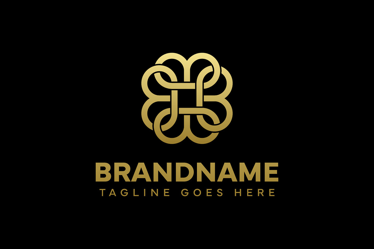 Letters BBBB Ornament Logo, a Branding & Logo Template by Pray Art Design Studio