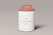 Ceramic Coffee Storage Jar Mockup, a Cups & Container Mockup by Medialoot (Thumbnail 2 of 4)