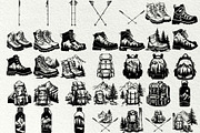 Hiking Svg Bundle, a Person Illustration by DENIDigitalArtSudio (Thumbnail 2 of 9)