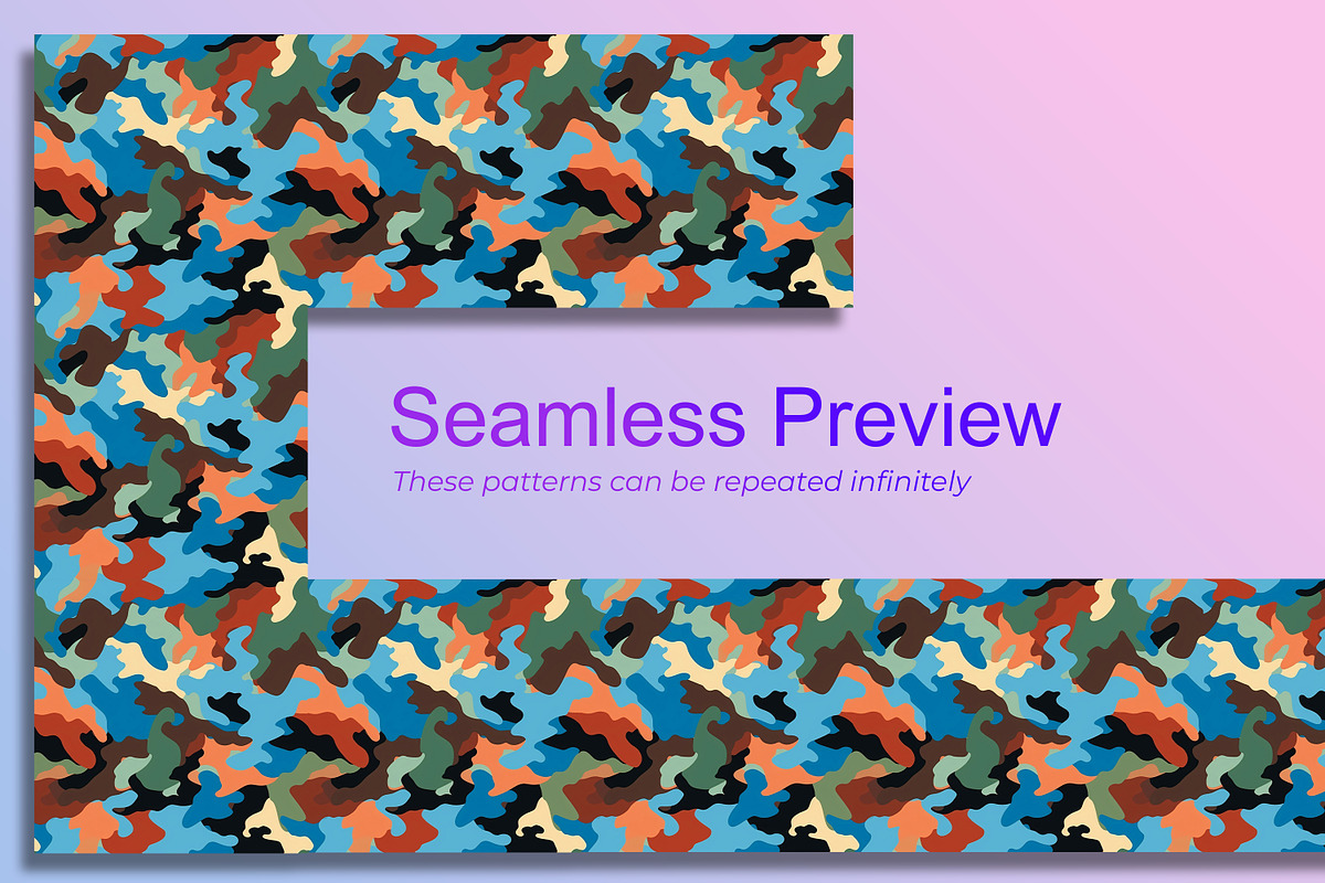 Camouflage Seamless Pattern, a Pattern Graphic by Forhadx5 (Photo 2 of 12)