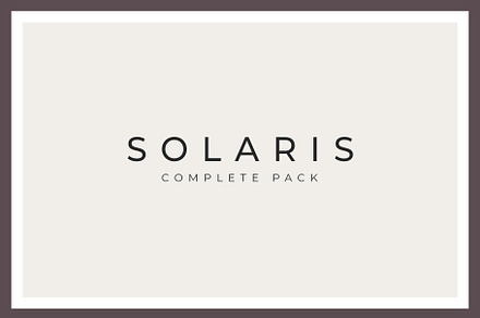 Solaris Complete Pack, a Brochure Template by SlideStation