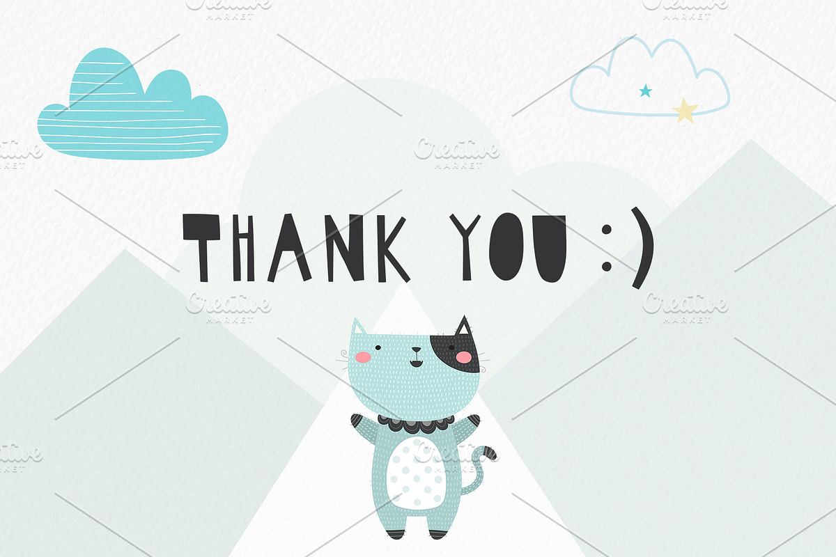 Cute winter. Graphic set., an Animal Illustration by Good Genie (Photo 6 of 6)