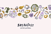 Doodle food seamless pattern, a Food Illustration by Good Studio (Thumbnail 1 of 3)