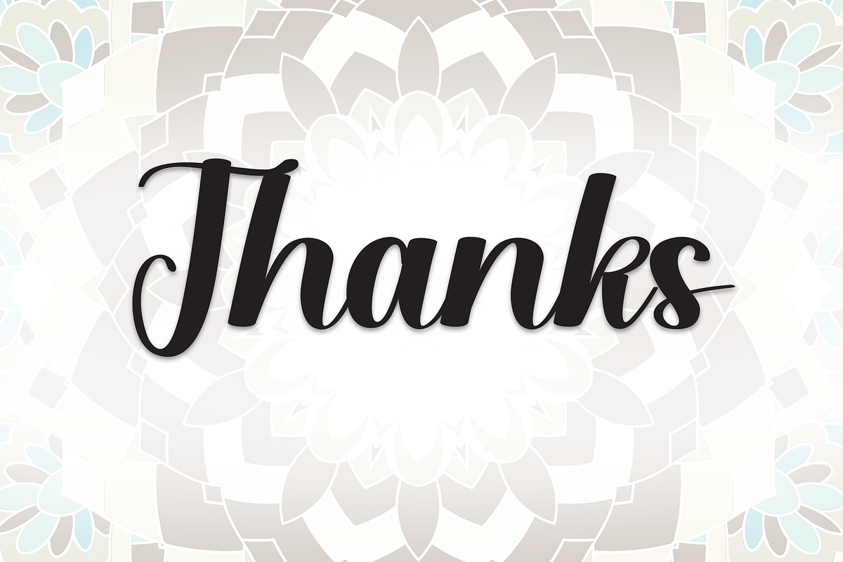 Mandala | Script Font, a Handwritten Font by Scratchones (Photo 9 of 9)