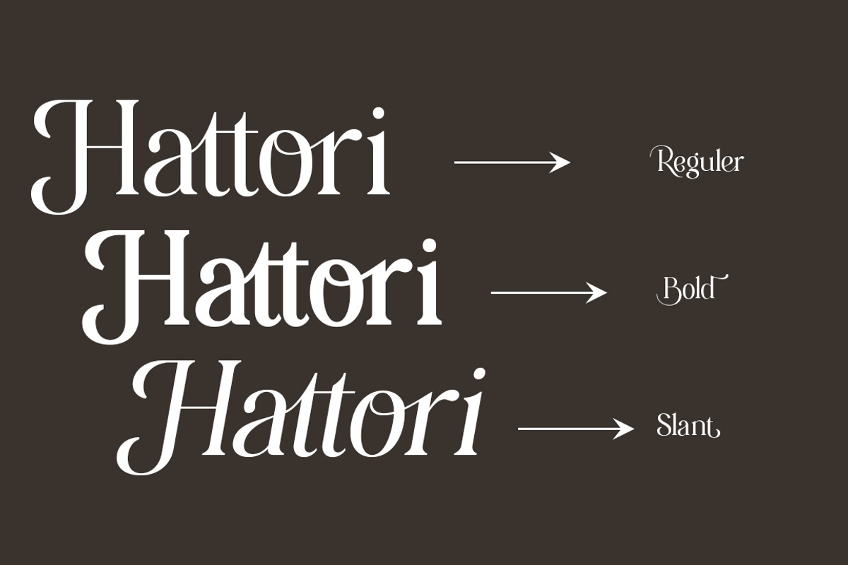 Hattori Elegant Font, a Serif Font by Zane Studio (Photo 11 of 13)