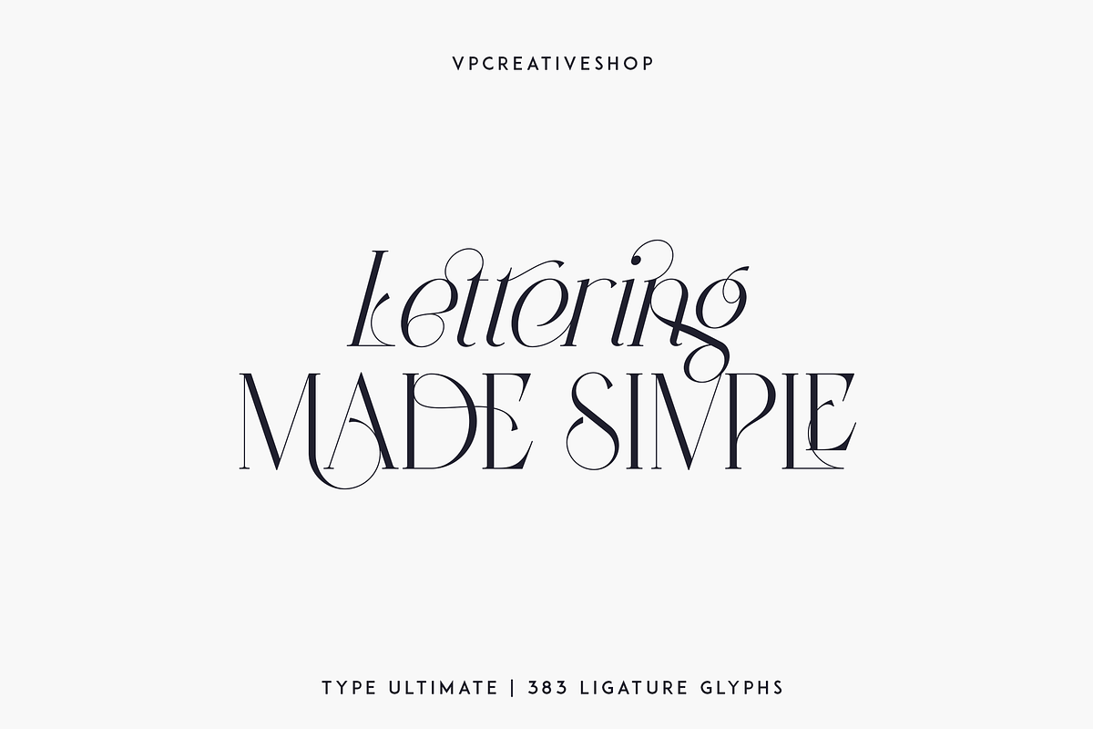 Type Ultimate - serif logo font, a Serif Font by VP Fonts (Photo 2 of 24)