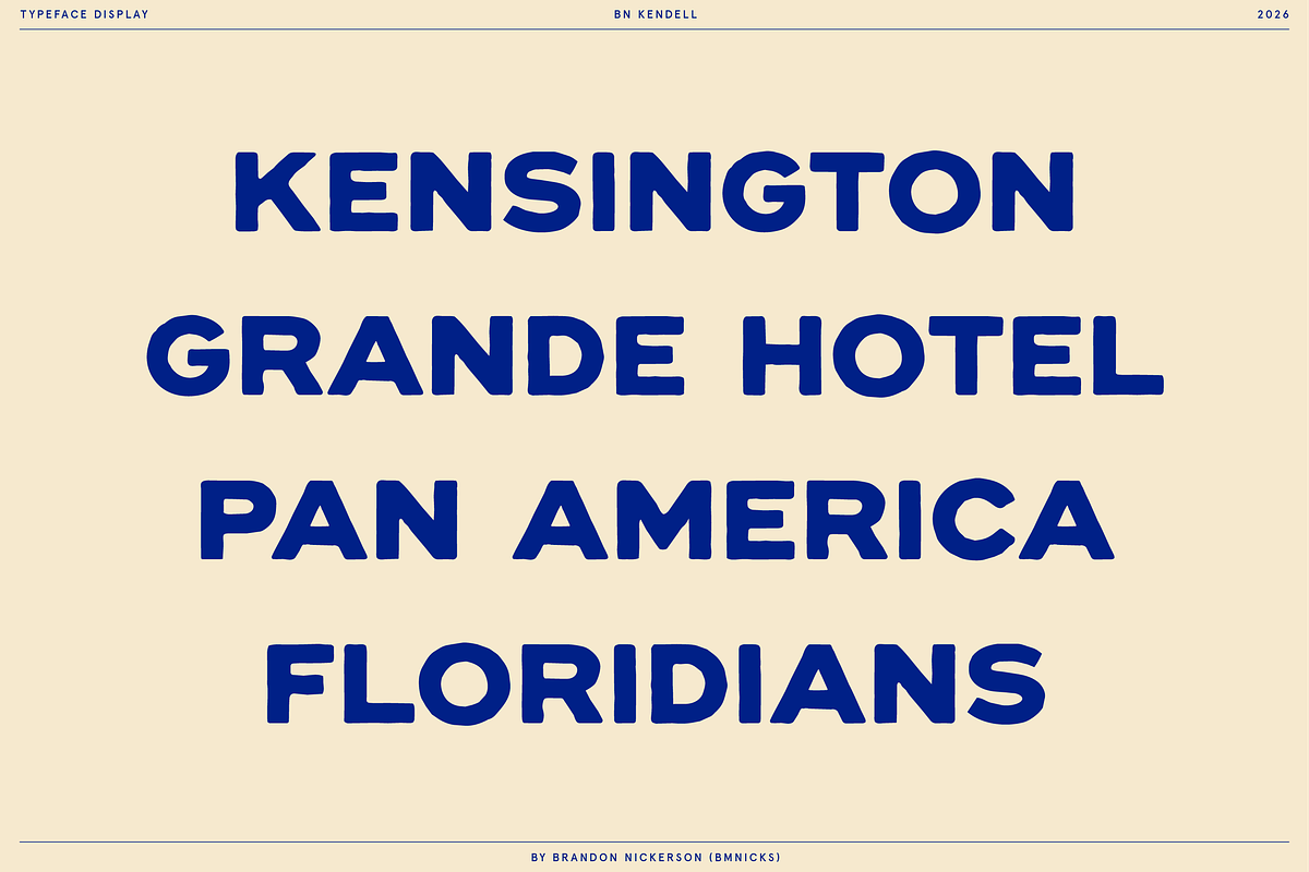 BN Kendell + Extras, a Sans Serif Font by Bnick (Photo 12 of 12)