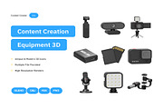 Content Creation Equipment 3D Icon, an Object 3D Model by Creative Perspective (Thumbnail 1 of 6)
