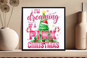 i'm dreaming of a pink christmas, an Illustration by DreamCafeArt (Thumbnail 4 of 6)