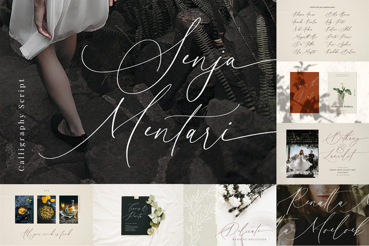 Best Wedding Bundle Font - 90% OFF, a Script Font by Dharmas Foundry (Photo 13 of 17)