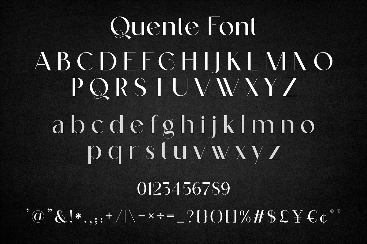 Quente - Luxury Elegant Serif Font, a Serif Font by OWPictures (Photo 10 of 10)