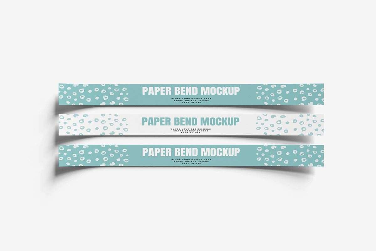 Paper Wristband Mockups, a Product Mockup by bimockup (Photo 6 of 6)