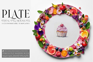 Plate Mockups PNG & PSD, a Mockup by mock-ups
