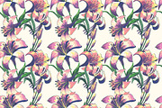 Set of six seamless floral patterns, a Pattern Graphic by Alena Stoyko design (Thumbnail 2 of 4)