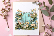 Whimsical Summer Funny Fence Clipart, an Illustration by Canvas Craft (Thumbnail 5 of 7)
