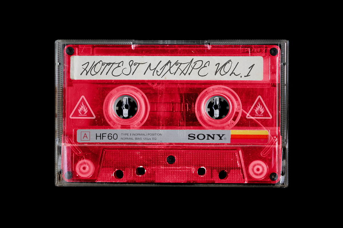 Vintage Cassette Tape Mockup, a Product Mockup by TuomoDesign (Photo 3 of 5)