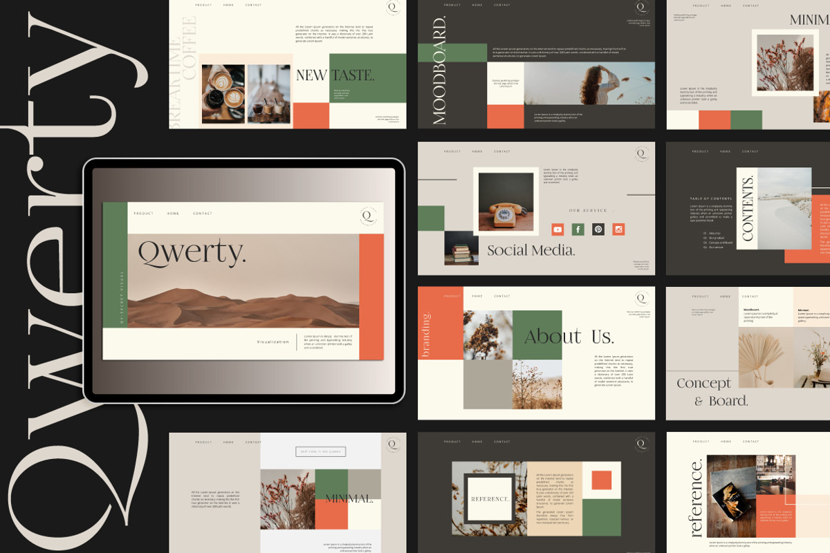 Qwerty - PowerPoint Template, a Presentation Template by Secret Visual (Photo 1 of 10)