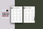Calendar Template 2026-28, a Stationery Template by Design Zone (Thumbnail 1 of 3)