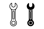 Wrench Vector Icons, a Solid Icon by Artonix (Thumbnail 2 of 2)