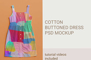 Buttoned Dress sleeveless mockup, a Shirt Mockup by jenartstudio (Thumbnail 2 of 3)