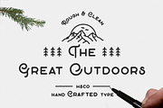 The Great Outdoors, a Sans Serif Font by Hustle Supply Co. (Thumbnail 1 of 5)