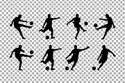 Soccer Player Silhouette Vector, an Object Graphic by Artonix (Thumbnail 3 of 3)