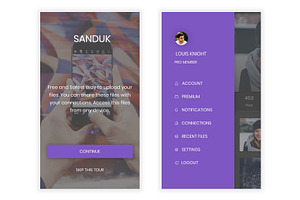 File Sharing Platform UI Kit XD