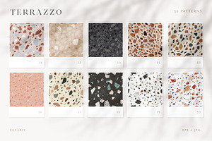 30 Terrazzo Seamless Pattern Kit