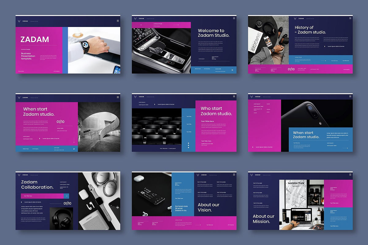 Zadam – Business Keynote Template, a Presentation Template by Dens Creative Studio (Photo 2 of 6)