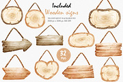 Wooden Signs Clipart, an Illustration by Chonnieartwork (Thumbnail 5 of 5)