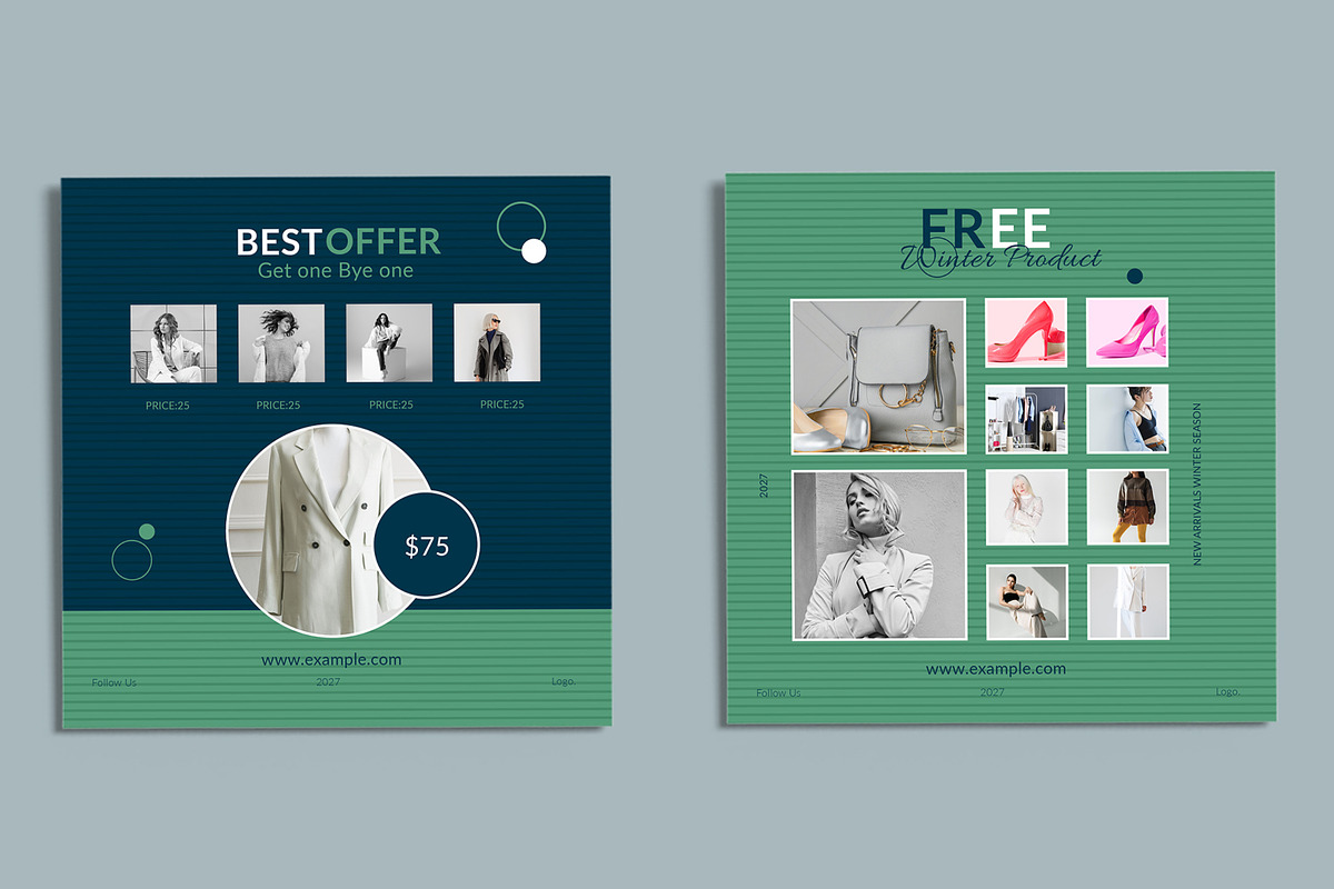 Winter Sale Social Media Post, a Social Media Template by ContestDesign (Photo 3 of 5)