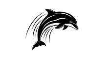 dolphin jumping silhouettes, an Illustration by Amazin_art (Thumbnail 22 of 31)