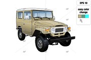 JDM 80's Classic SUV 4x4 Cruiser, an Illustration by MMG1designs (Thumbnail 2 of 4)