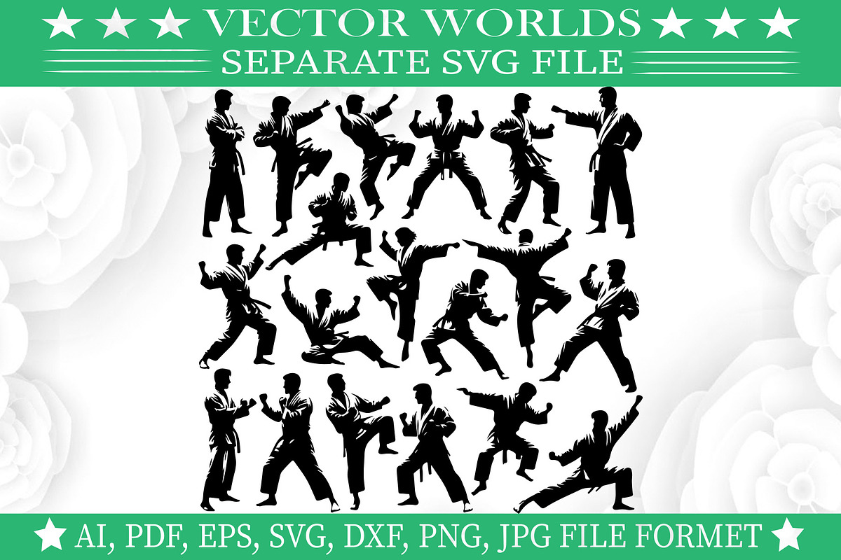 Karate Hit SVG, Karate Hit SVG, an Object Graphic by VectorWorlds (Photo 3 of 3)