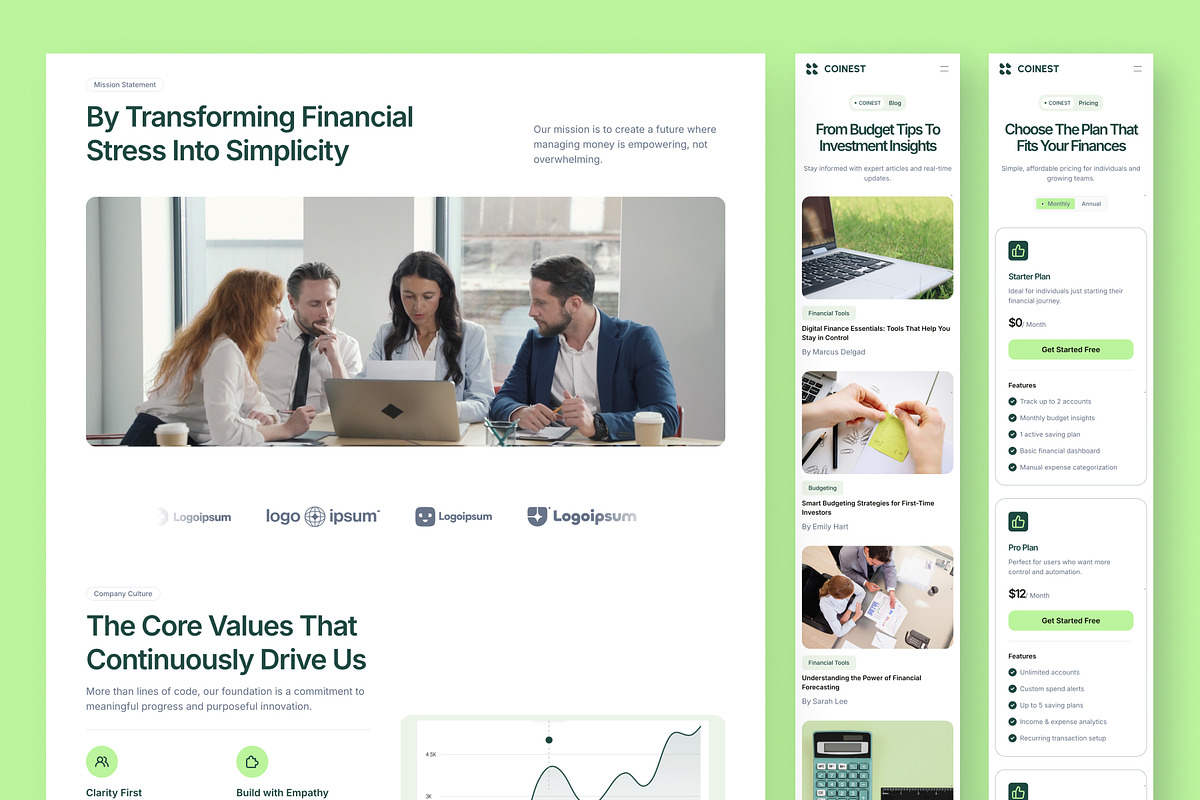 Coinest Finance SaaS Website Framer, a Websites & App Template by peterdraw (Photo 5 of 5)