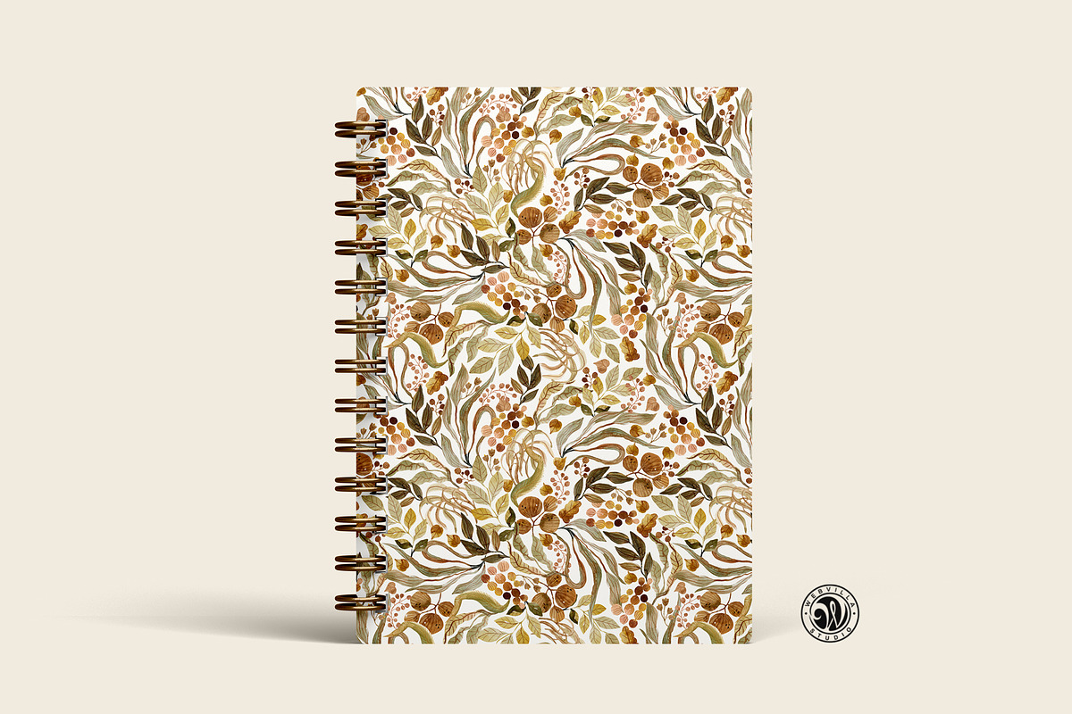 Autumn Watercolor Wallpaper, a Wallpaper Graphic by Webvilla Studio (Photo 5 of 7)
