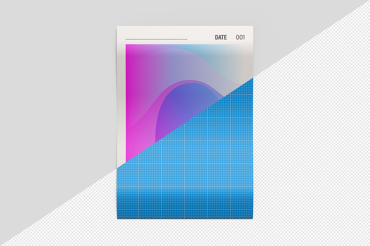 Paper Poster Mockups - 12 views, an Advertising Mockup by Illusiongraphic (Photo 16 of 28)