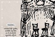 Cabaret Clipart, Burlesque Ink Set, a Person Illustration by The October Creative (Thumbnail 3 of 12)