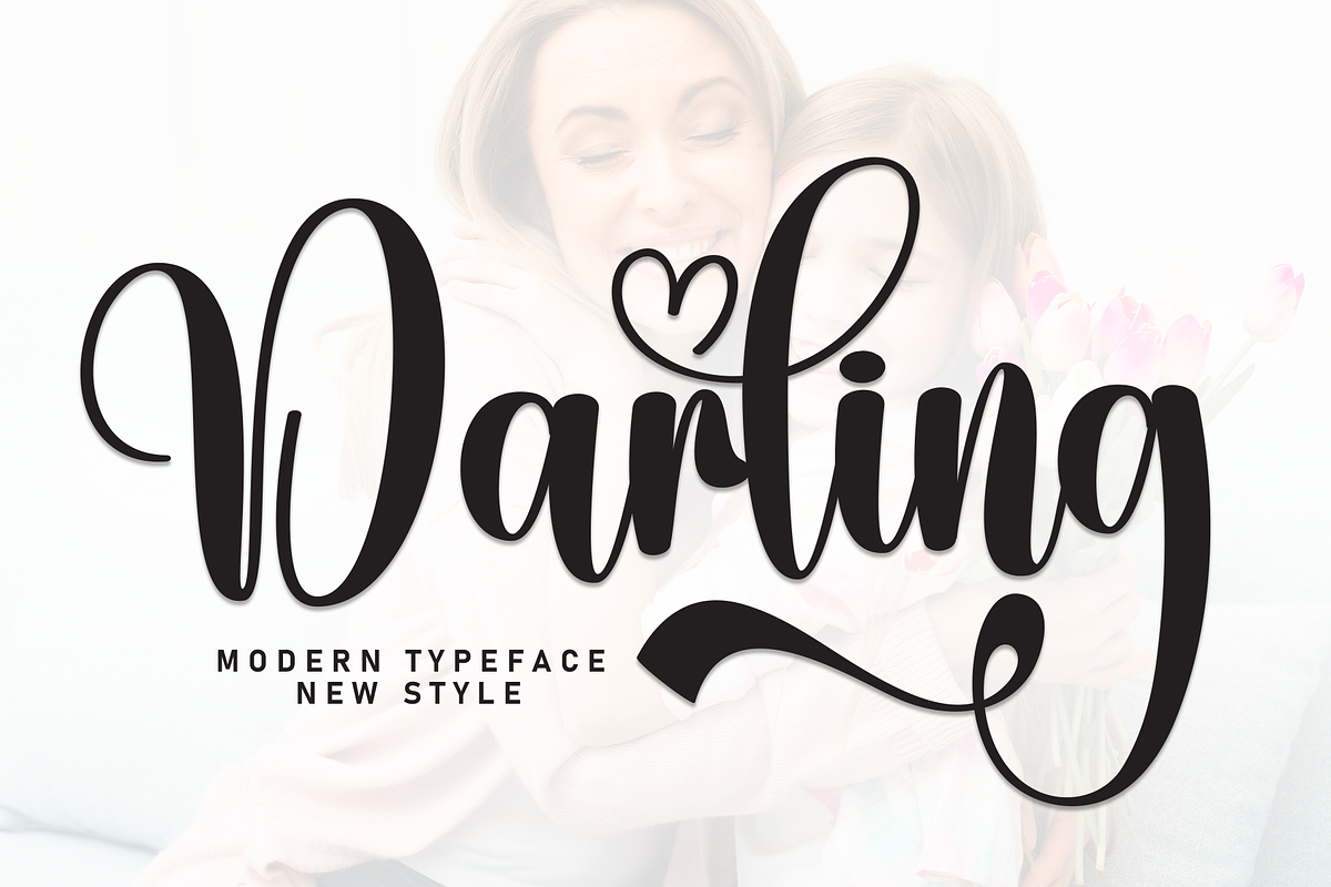 Darling | Script Font, a Handwritten Font by Scratchones (Photo 1 of 9)