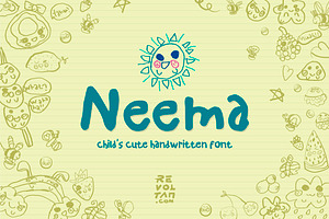 NEEMA - Child's Cute Handwritten