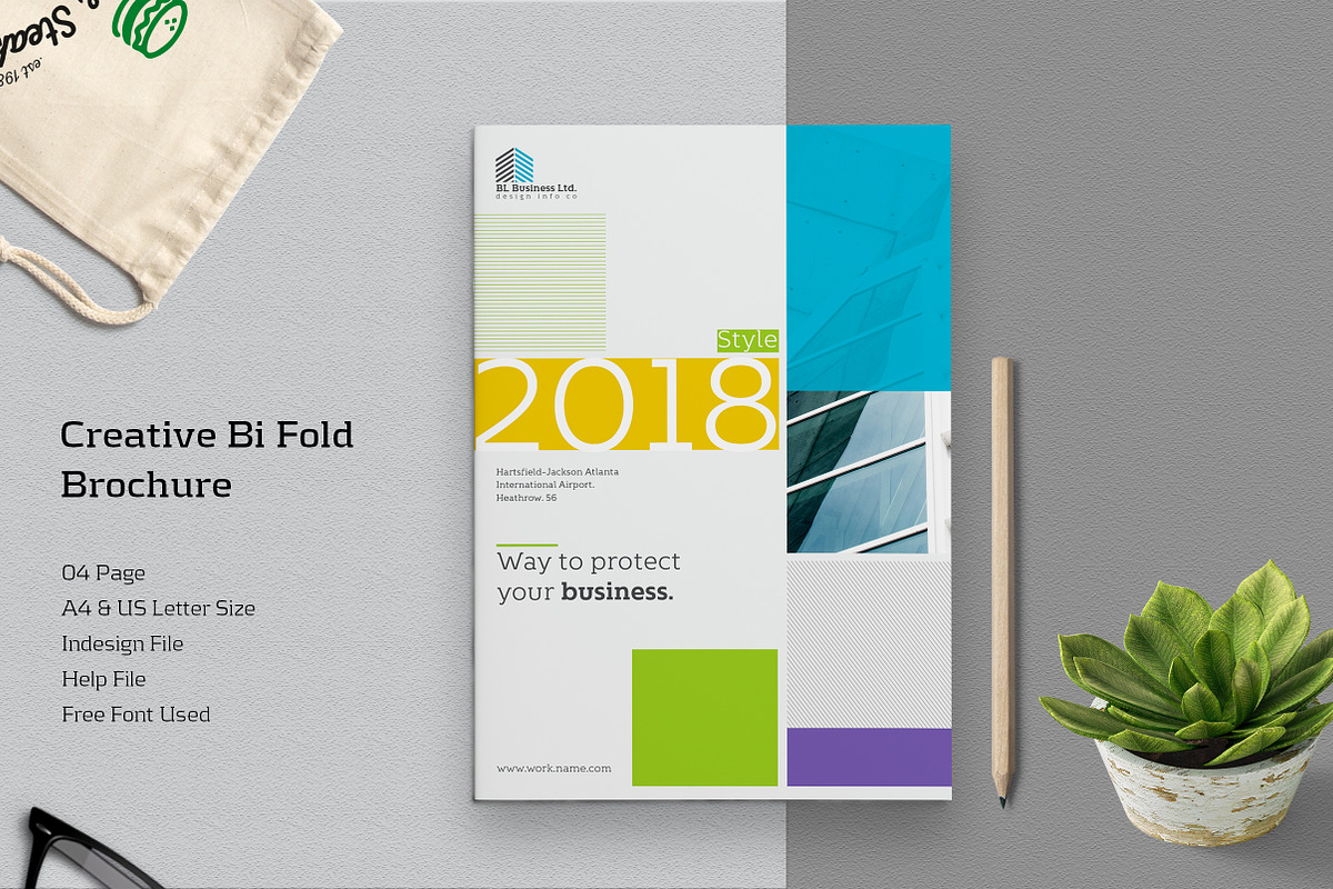Creative Bi Fold Brochure, a Brochure Template by Addaxx (Photo 1 of 3)