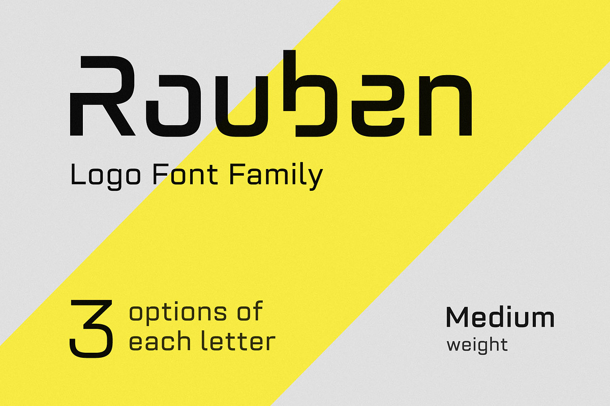 Rouben Medium - Font For Logos, a Sans Serif Font by Arbuz (Photo 1 of 10)