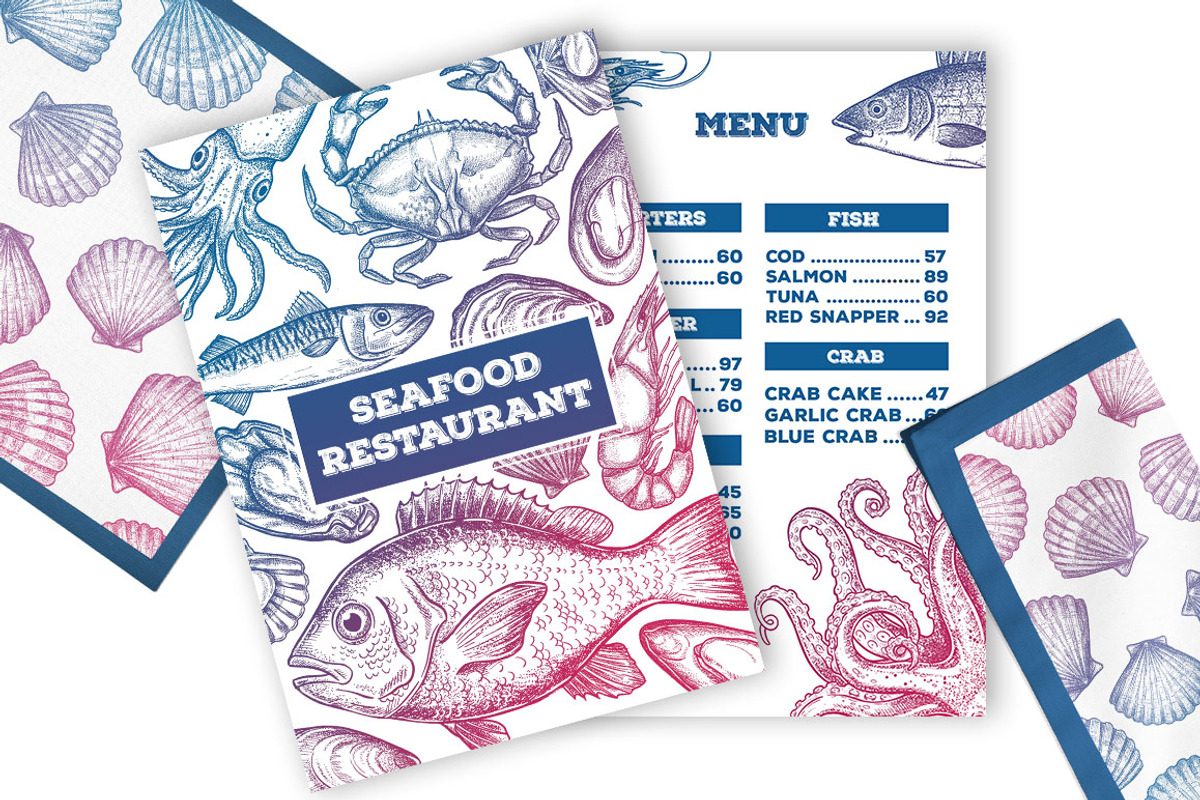 Seafood Illustrations, a Food Illustration by PicByKate (Photo 5 of 5)