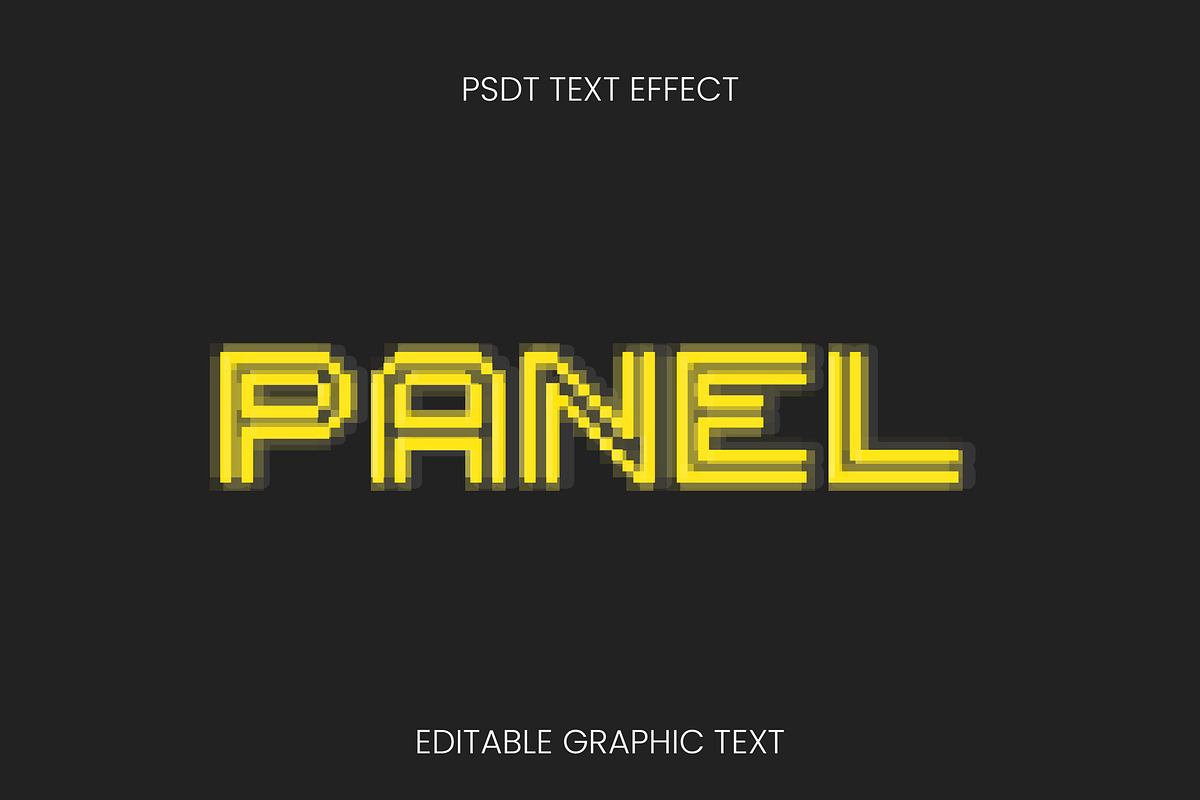 Pixel Shadow Text Effect