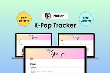 K-Pop Tracker - Notion
