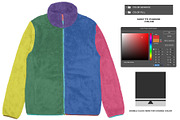 Boa Fleece Jacket Basic - Mockup, a Hoody Mockup by DaldSgh (Thumbnail 9 of 11)